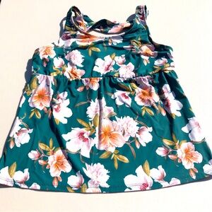 Alex Marie Women’s Swimsuit Bathing Suit Floral Tankini Top XL 16